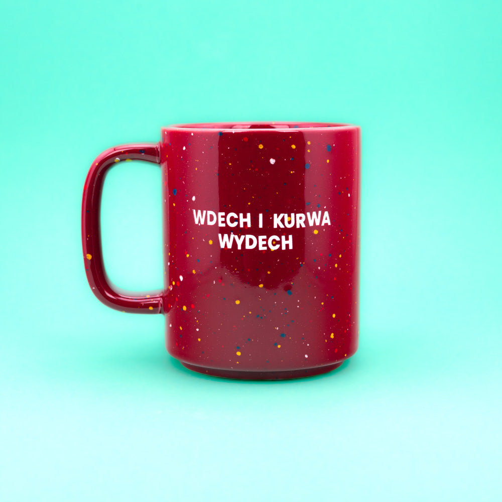 Wdech i kurwa wydech - Bordowy (Retro Tall)