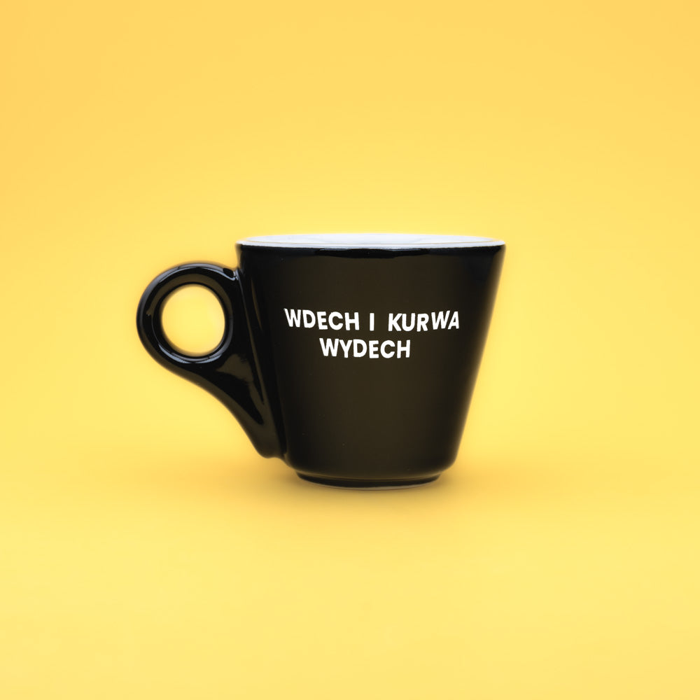 Wdech i kurwa wydech - Czarny (Americano Mini)