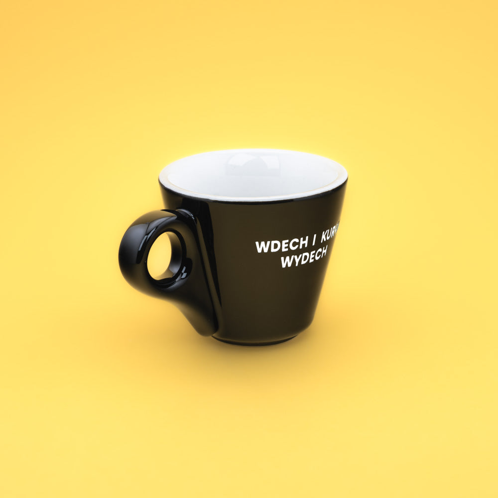 Wdech i kurwa wydech - Czarny (Americano Mini)