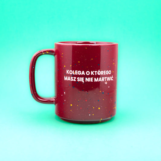 Kolega o którego masz się nie martwić - Bordowy (Retro Tall)