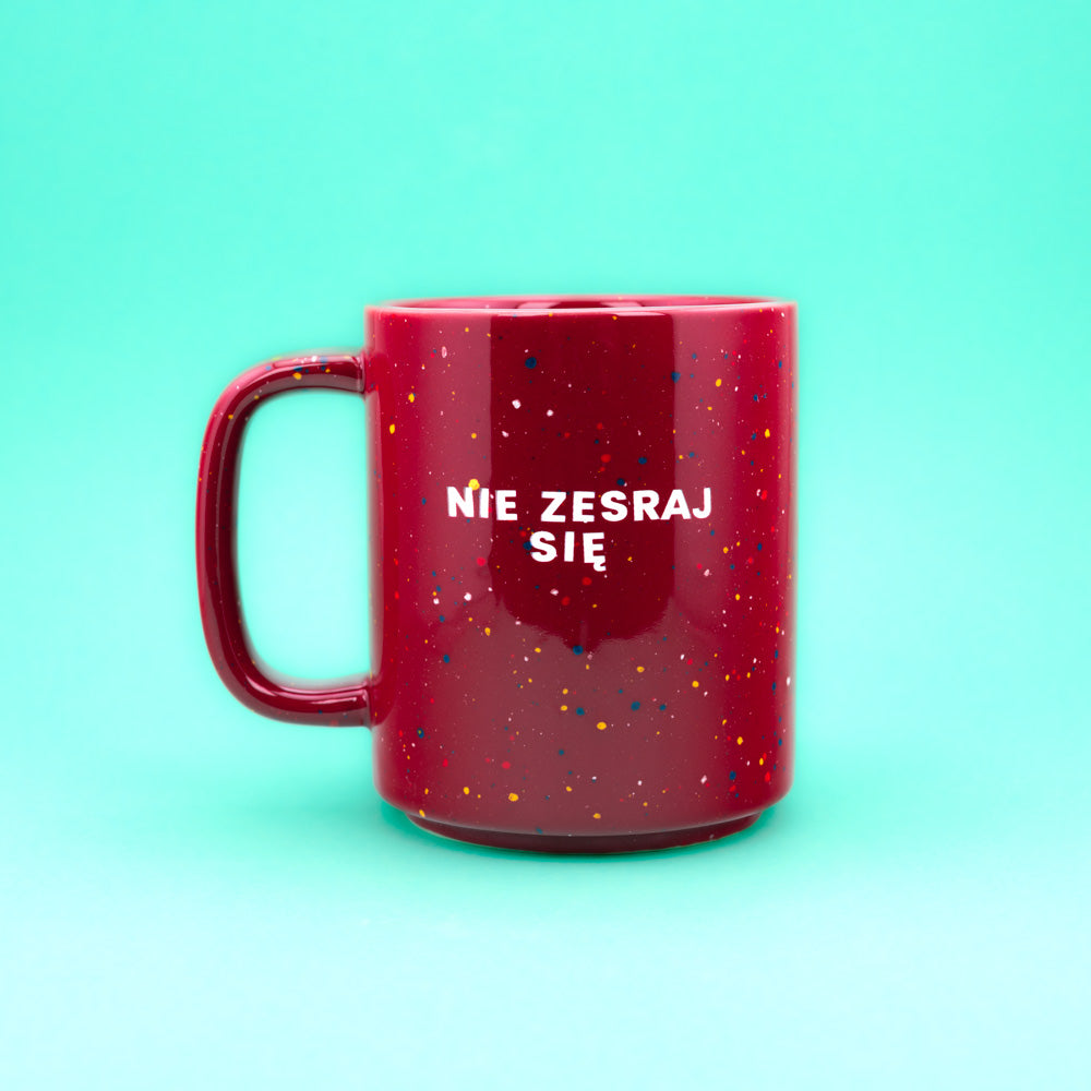 Nie zesraj się - Bordowy (Retro Tall)