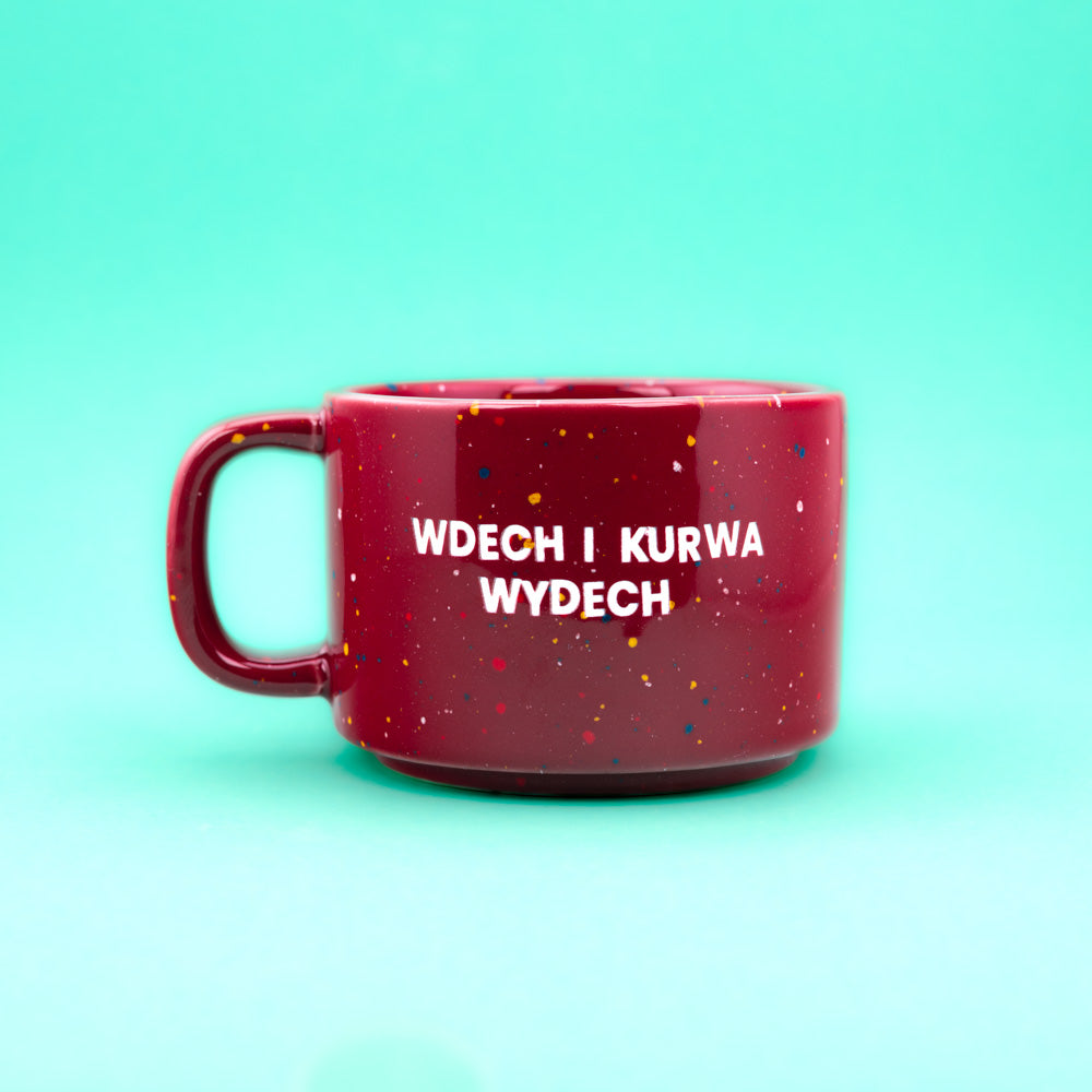 Wdech i kurwa wydech - Bordowy (Retro)