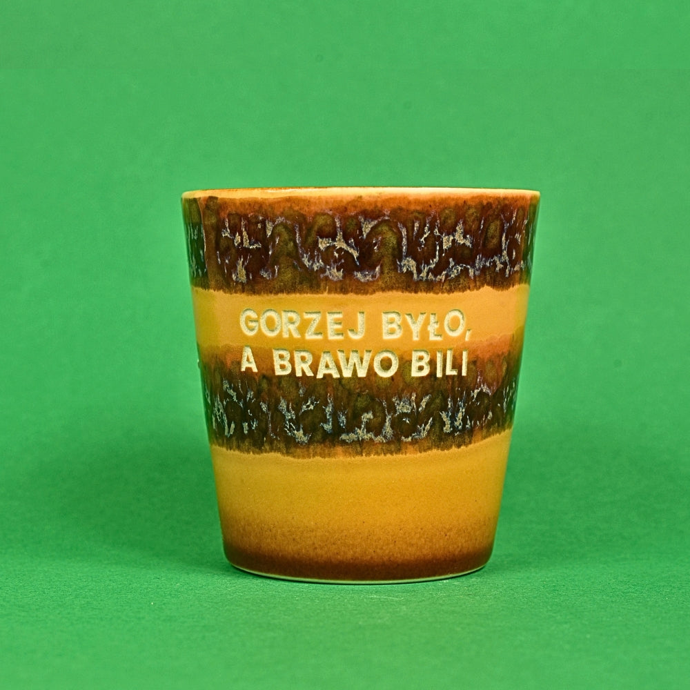Świeca sojowa „Gorzej było, a brawo bili” (Enzo)