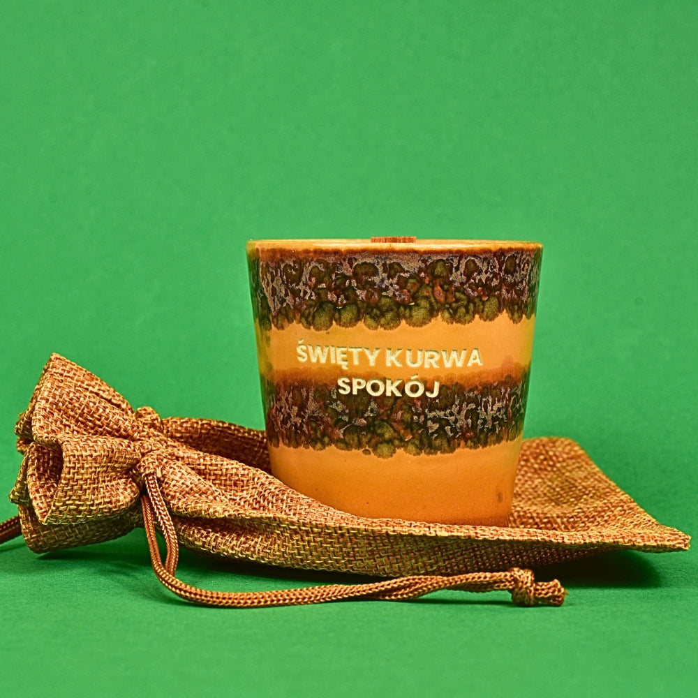 Świeca sojowa „Święty kurwa spokój” (Enzo)