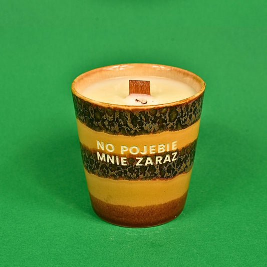 Świeca sojowa „No pojebie mnie zaraz” (Enzo)