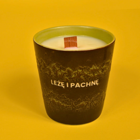 Świeca sojowa „Leżę i pachnę” (Cleo)