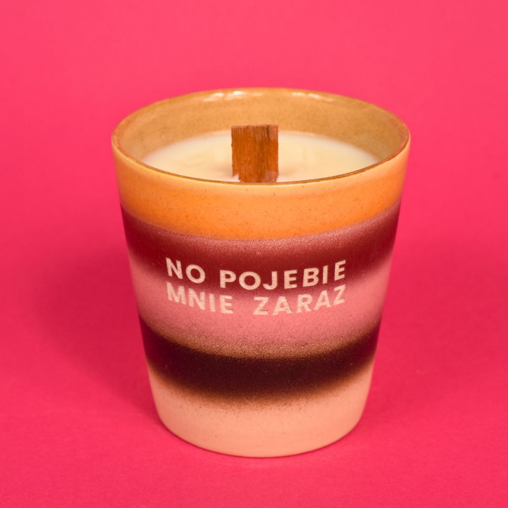 Świeca sojowa „No pojebie mnie zaraz” (Roma)
