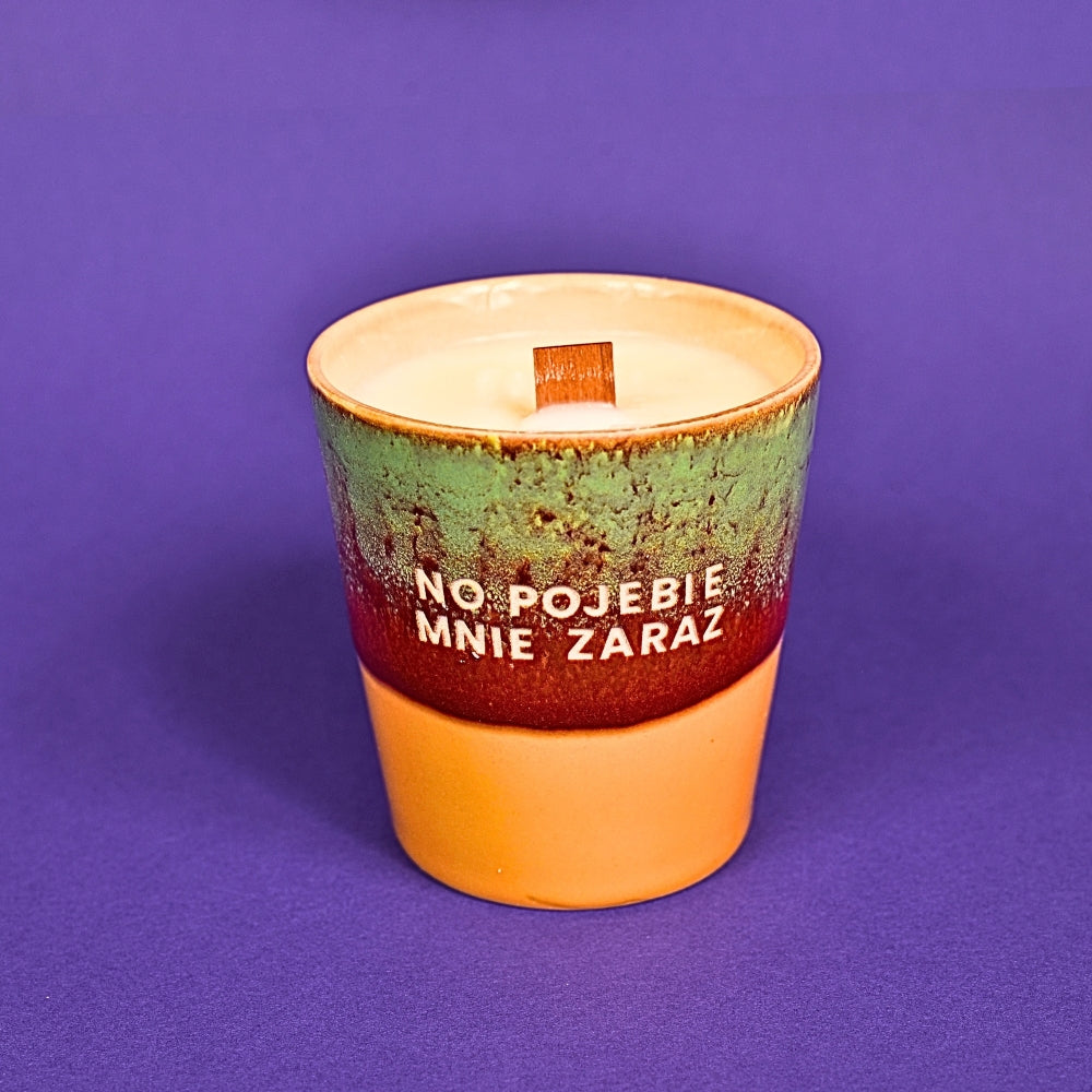 Świeca sojowa „No pojebie mnie zaraz” (Luca)