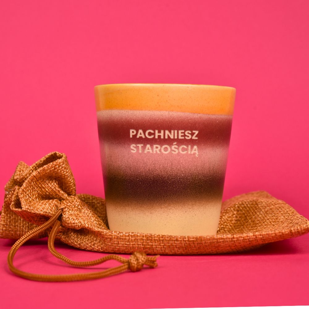 Świeca sojowa „Pachniesz starością” (Roma)