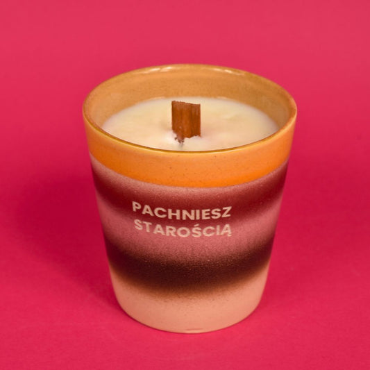 Świeca sojowa „Pachniesz starością” (Roma)