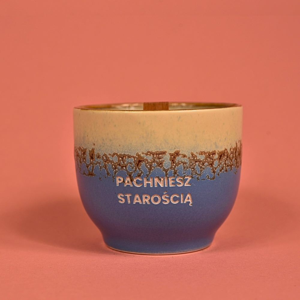 Świeca sojowa „Pachniesz starością” (Milo)