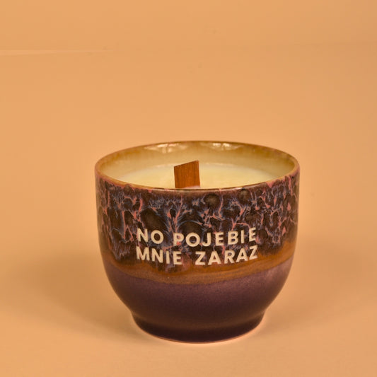 Świeca sojowa „No pojebie mnie zaraz” (Bruno)