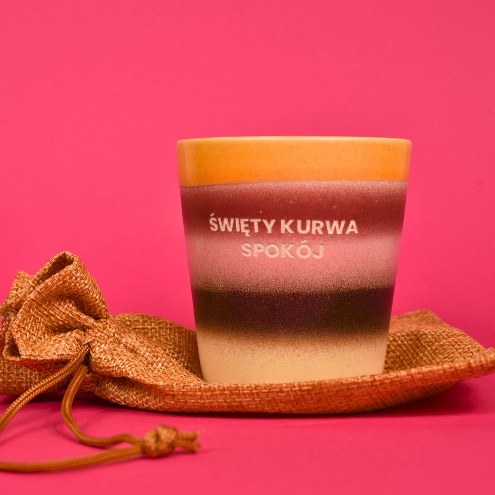 Świeca sojowa „Święty kurwa spokój” (Roma)