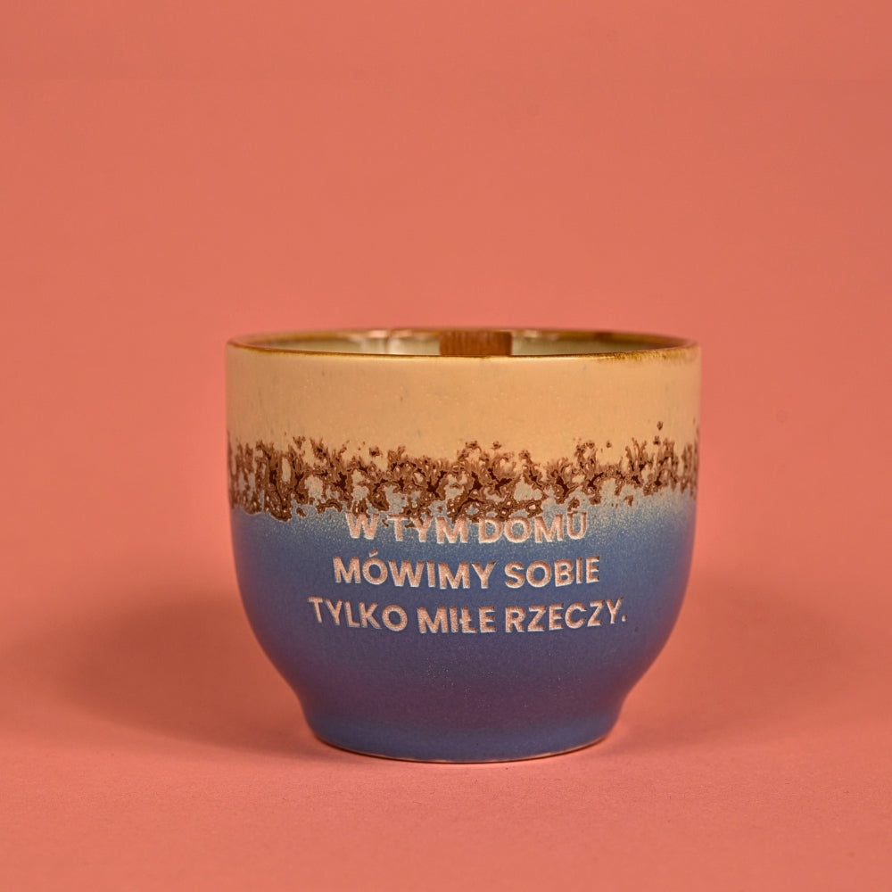 Świeca sojowa „W tym domu mówimy sobie tylko miłe rzeczy” (Milo)