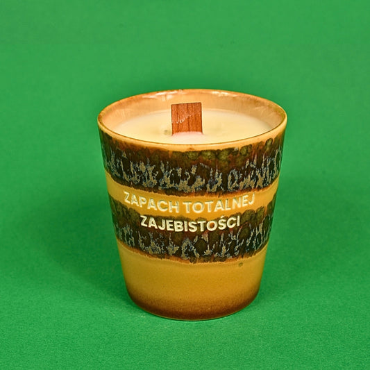 Świeca sojowa „Zapach totalnej zajebistości” (Enzo)