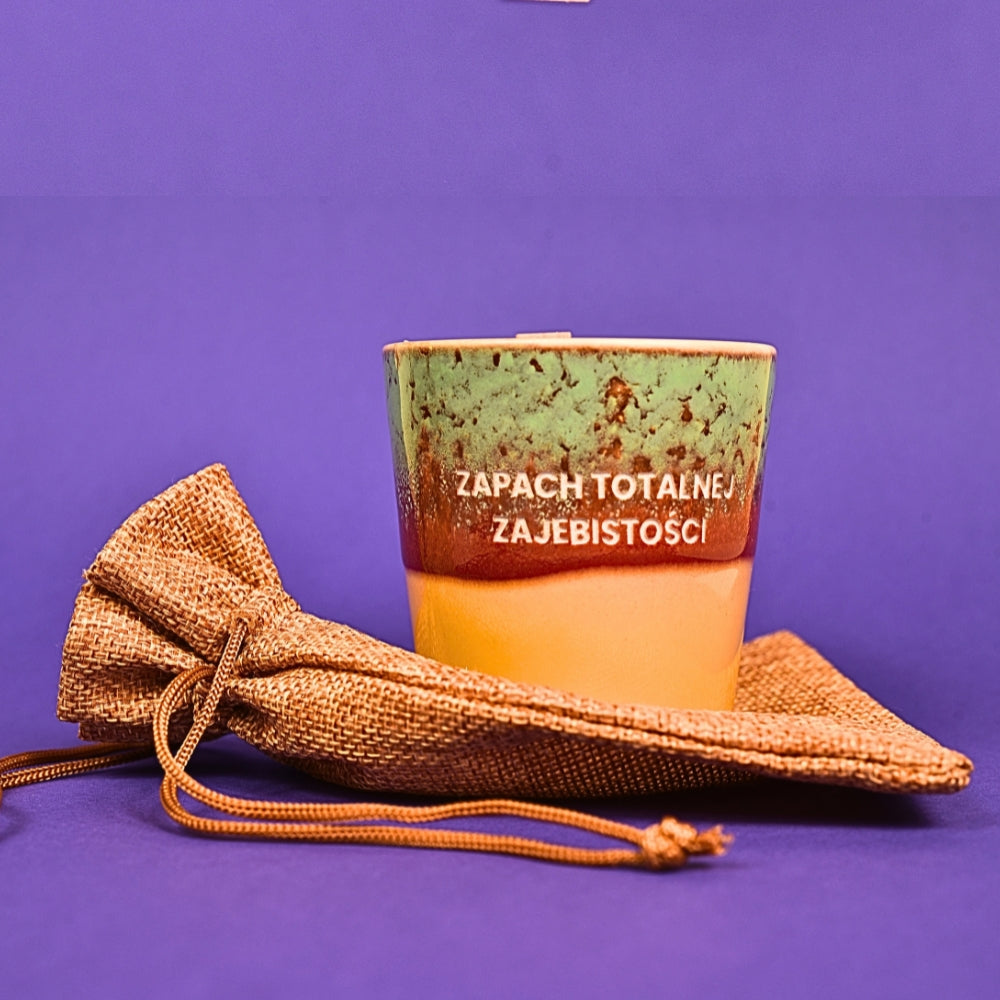 Świeca sojowa „Zapach totalnej zajebistości” (Luca)